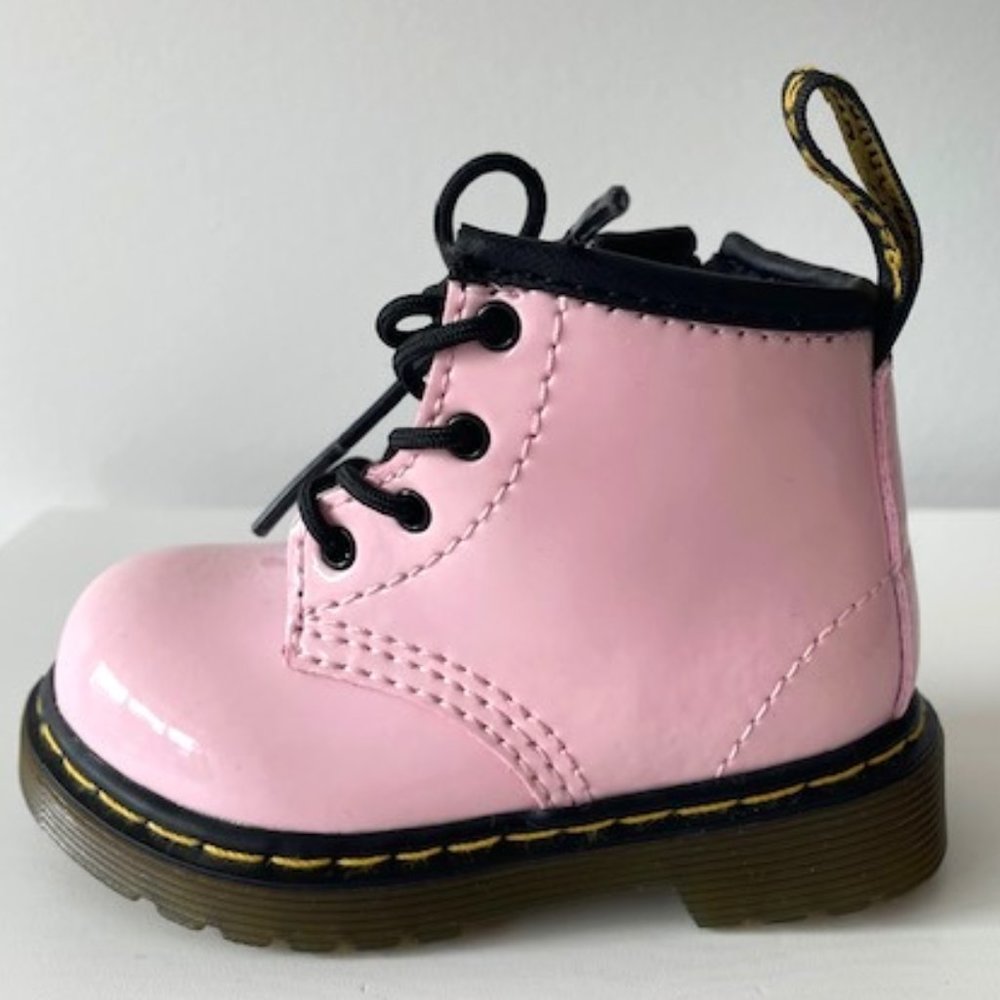 Doc Martens Pink Patent Leather Boot for Baby/Infant